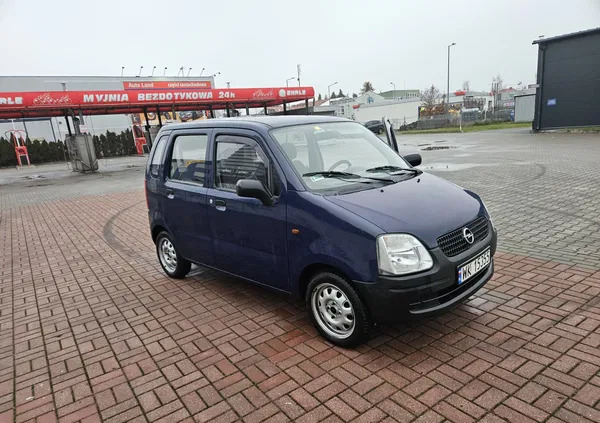 mazowieckie Opel Agila cena 3990 przebieg: 174661, rok produkcji 2002 z Piastów